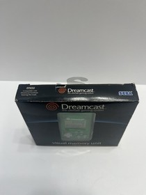 Sega Dreamcast Visual Memory Unit VMU OEM Green - Complete In open Box TESTED 