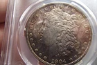 1904-O Morgan Silver Dollar PCGS MS62 Great toning, Original