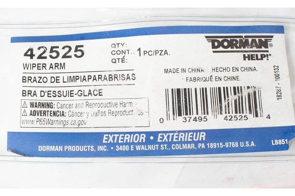 Dorman Help! Brazo limpiaparabrisas trasero compatible con Ford Expedition Lincoln Navigator 1999-02 42525 Foto 4 de 4