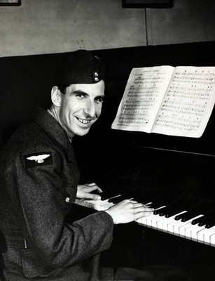 Pianist Ronnie Aldrich RAF Dance Orchestra at piano 29th September- Old Photo