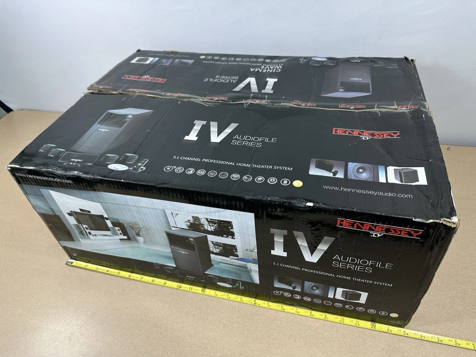 Sistema de cine en casa Hennessey IV Audiofile Series 5.1 canales ¡NUEVO EN CAJA ABIERTA!! Foto 4 de 4