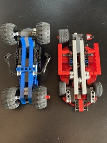 LEGO 42011 & 42010 Partial Builds  Technic: Model Race Car & Off-Road Racer