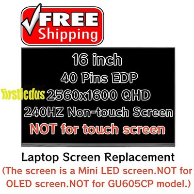 240HZ Panel 16'' QHD LCD SCREEN for Asus ROG Zephyrus M16 GU604VY GU604VY-XS97