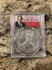 2017-W Burnished American Silver Eagle PCGS SP70 FDOI Trump 1/1000 ✪COINGIANTS✪