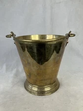 vintage brass bucket