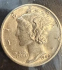 1942 Mercury Silver Dime About Uncirculated
