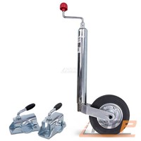 Enva AnhÄNger Wohnwagen 2X Klemmhalter Mit 1X StÜTzrad Ø 48 Mm Vollgummireifen