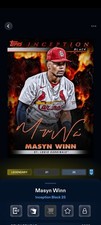 Topps Bunt Inception Black 25 Masyn Winn Volcanic Signature Legendary DIGITAL