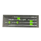 VIM Tools MEK400 1/4 Drive Wobble Extension Set Locking Dual Swivel Adapters
