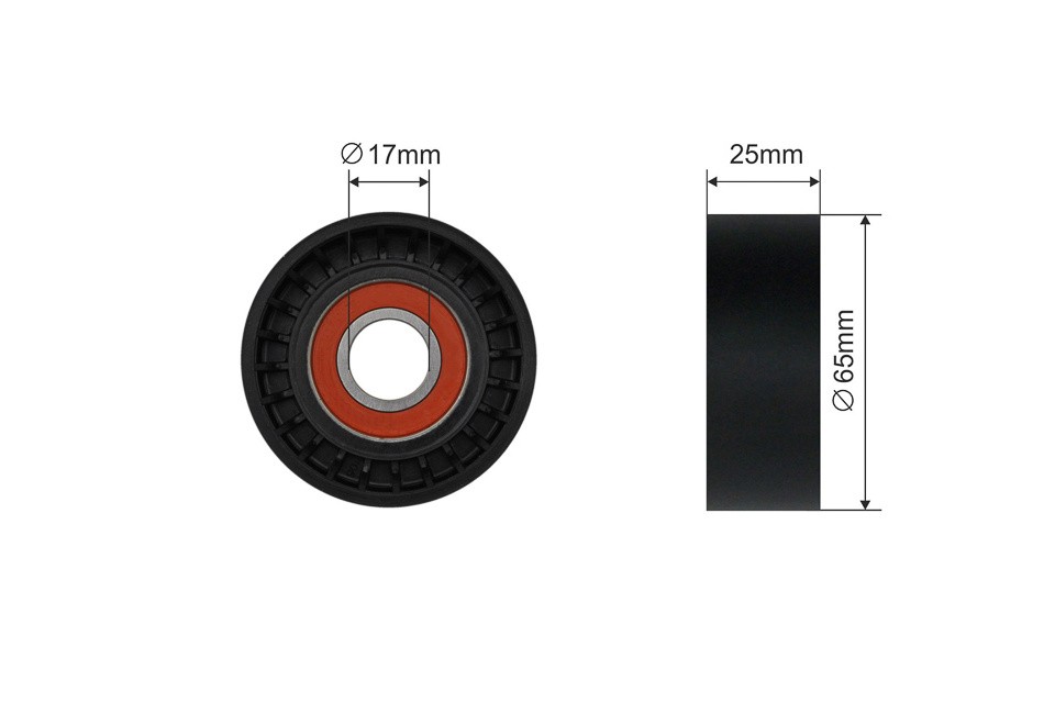 Nty Pulley Idler V-Belt For Mercedes Cls E E T-Model G Gl Gle 01 - Image 6