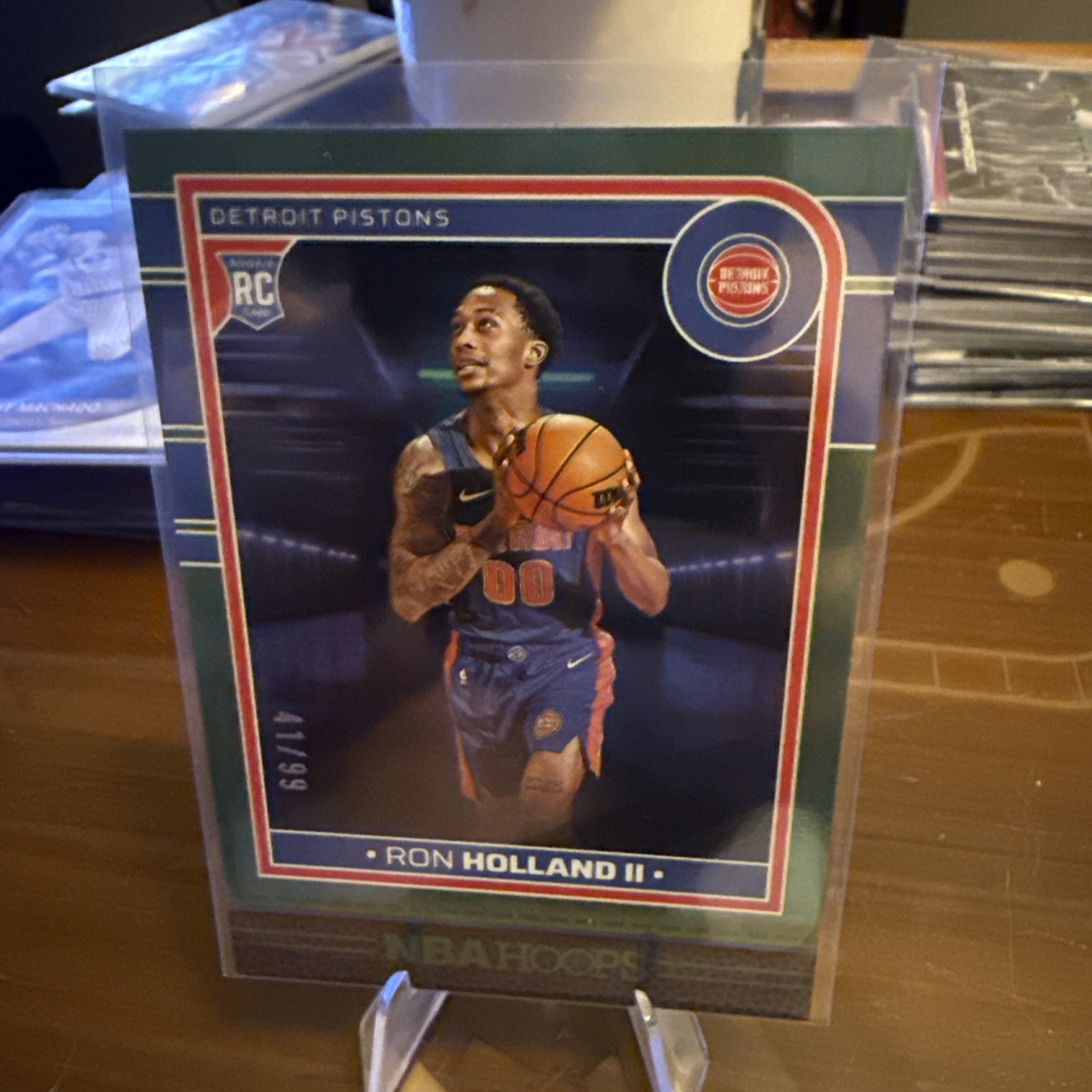 2024-25 Panini Nba Hoops - Rookies Ron Holland II #235 Green /99 (RC)