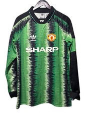 Manchester United 90s Goalkeeper Jersey Men’s Size XL Soccer Kit Adidas HP0449