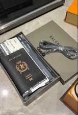 Balenciaga Passport Holder Leather Travel Wallet