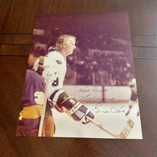 Gordie Howe Signed 14x11 Photo Detroit Red Wings Mr. Hockey Autograph