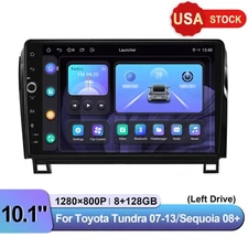 10.1 Inch Android13 Car Stereo Octa Core GPS Navigation For Toyota Sequoia 2008+