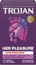 Trojan Her Pleasure Armor Stimulation Spermicidal Lubricated Latex Condoms