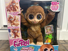 FurReal Peanut Playful Monkey Interactive Toy 100 Reactions 2019 MPN 28113