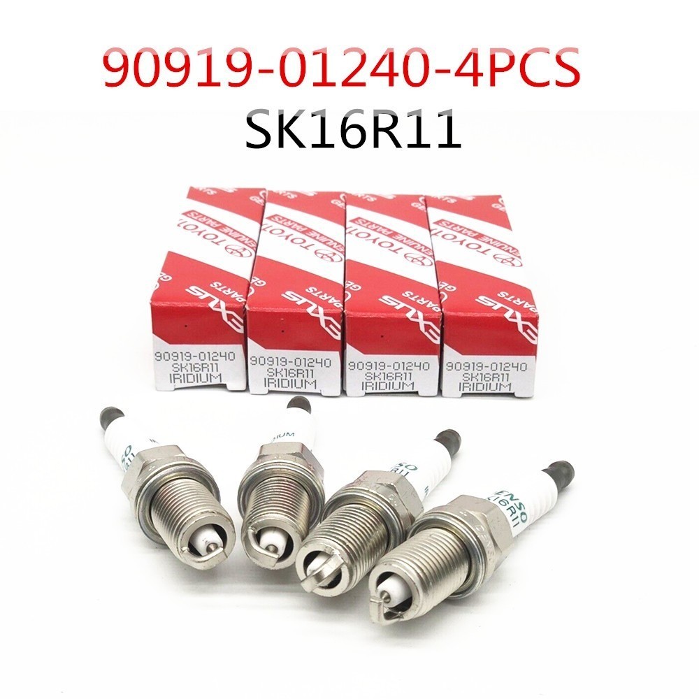 4Pcs New OEM 90919-01240 3324 Spark Plugs SK16R11 for Matrix Prius MR2 US Stock