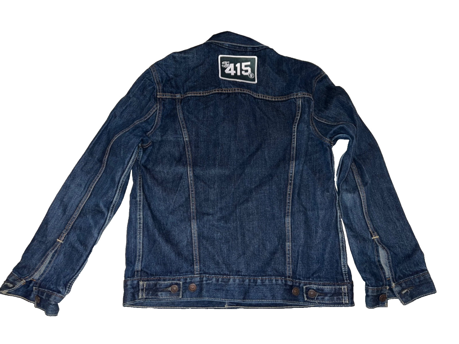 levis denim trucker jacket custom patch - image 3