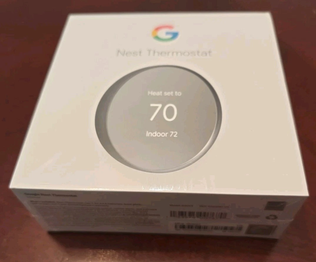 Google Nest Thermostat, Grey/Black (NEW, SEALED)