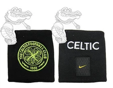 New NIKE CELTIC FC Football Wristbands Sweatbands Black