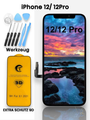 Original PK Display iPhone 12 / 12 Pro Retina HD OLED Bildschirm 3D Touch Screen