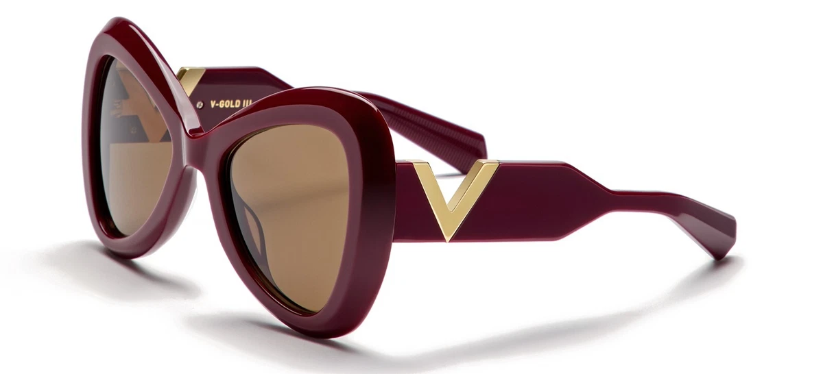 New! Valentino V GOLD || VLS 161B, Elegant Brown Sunglasses, Authentic New! Valentino V GOLD || VLS 161BBrown Sunglasses, Authentic main image 2