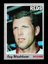 1970 TOPPS #22 RAY WASHBURN REDS VG 2A