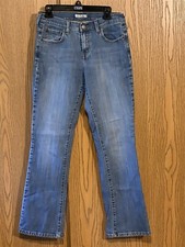 Vintage Womens Levis 515 Red Tab Boot Cut Stretch Blue Denim Jeans Size 8 Long