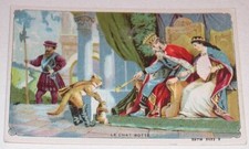 Chromo : Le Chat Botté avec Légende au verso