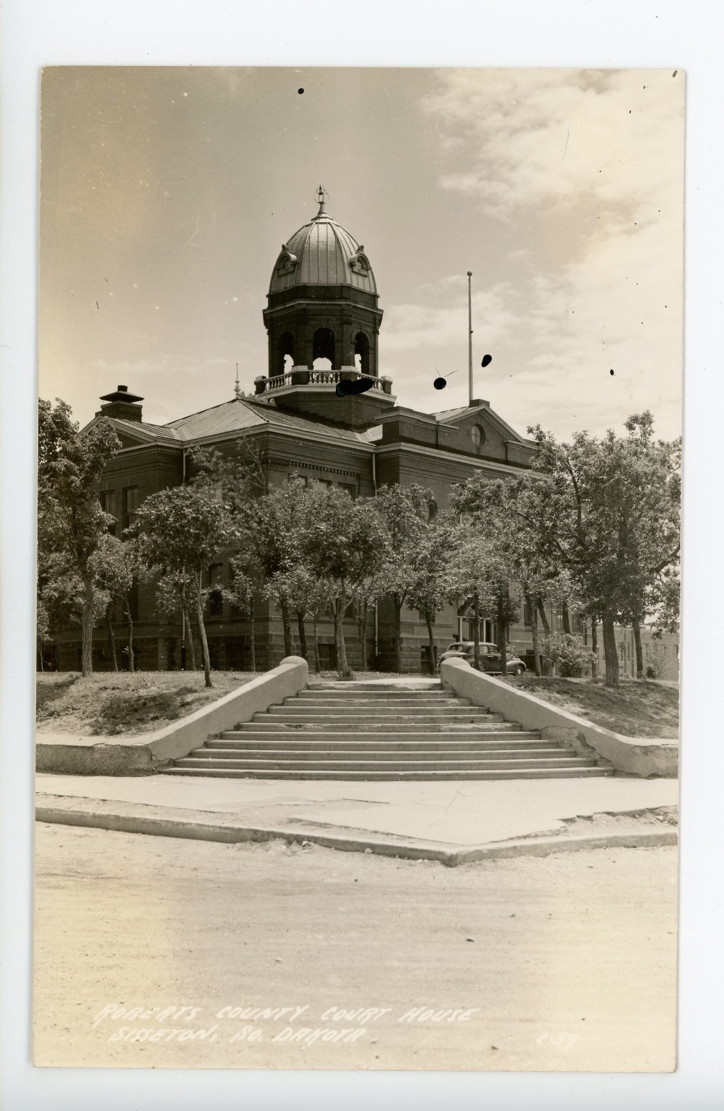 Roberts County Courthouse SISSETON SD Vintage RPPC Photo ca. 1940s eBay