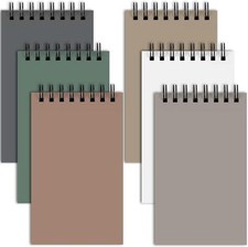 6 Pcs All-weather Memo Paper Notepad W/ Cover Waterproof Write in Rain Notebook