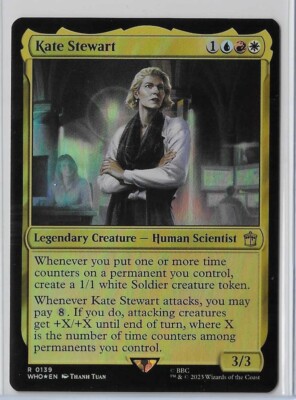 MTG Kate Stewart FOIL Universes Beyond: Doctor Who (WHO) Rare Magic ...