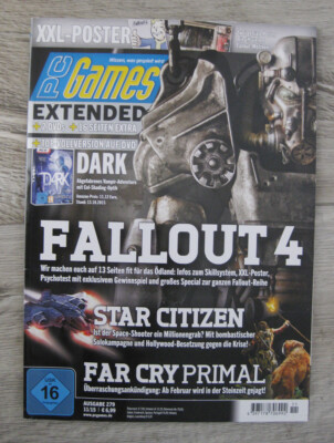PC Games Ausgabe 279 11/15 mit Fallout 4 Poster