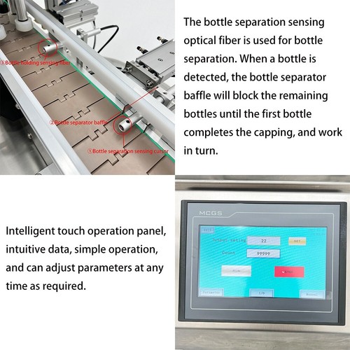 INTBUYING® Auto Bottle Capping Machine 20~60 bot/min Cap Sealer w/Conveyor New - Picture 14 of 24