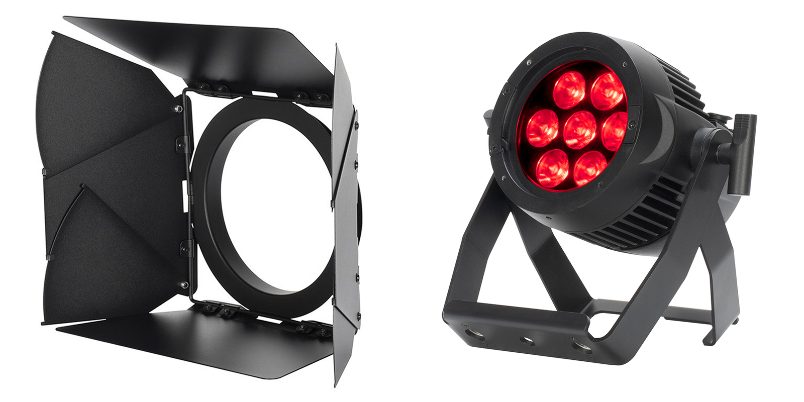 Американский диджей ADJ Encore Z7 LP RGBL Wireless DMX Par Может мыть посуду-Подсветка + Амбарные двери