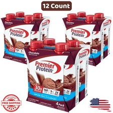 Premier Protein Shake, Chocolate, 30g Protein, 11 fl oz, 12 Ct