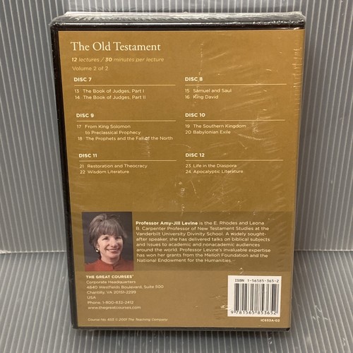 Great Courses: The Old Testament (Guidebook, Vol 1 & 2 CD Set & Transcript) ~NEW - Imagen 4 de 7