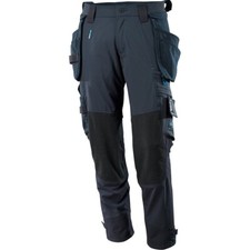 Image of MASCOT 17031 Men’s Navy Trousers with Holster Pockets - 27