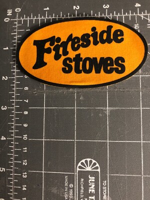 Vintage Fireside Stoves Logo Patch Fireplace Hearth Home Wood