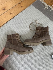 Xti Mujeres Tacón Alto Botas al tobillo con Cordones Marrón Talla 1 EUR 33  UK | eBay