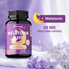 Melatonin Sleep 60mg - Night Sleep Aid, Fall Asleep Faster,Improve Sleep Quality