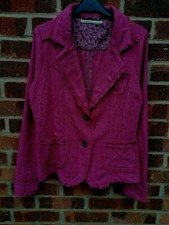 Nile Atelier Piece Par Piece Pink Wool Blend Tweed Jacket Size S