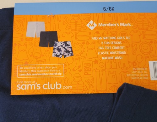Member's Mark Girl's 3-Pack Favorite Cartwheel Shorts Size 6/6X - Picture 3 of 3