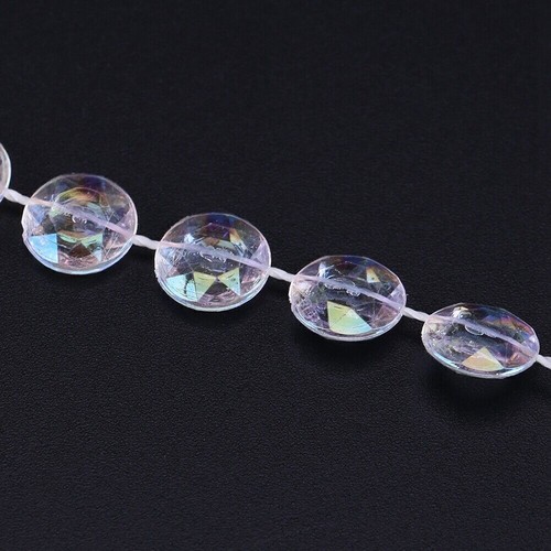 10m/roll 10mm Acrylic Crystal like String Beads Curtain Wedding Birthday Decor