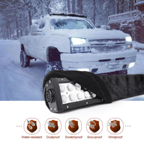 22" 32" 42" 50" 52" LED Light Bar Cover Straight Curved Cover Protective Gear US - Foto 3 di 12