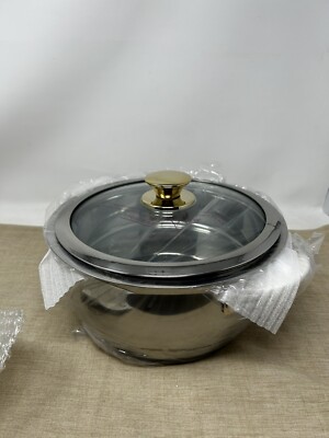 Cuisine Cookware Command Performance Stainless Steel Gold 4QT Chafing Dish