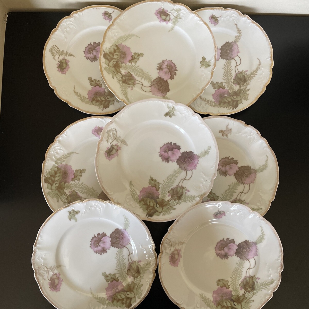 Set Of 8 Antique Circa 1880's LIMOGES France Plates 7 7/8” | eBay