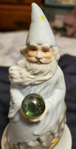 Wizard figurine Porcelain Bell by Li"I Vagabond 1987 EIC Malaysia - Picture 2 of 7