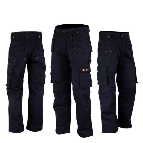 Mens Cargo Work Trousers Workwear Jeans Size 3244 With Knee Pad
